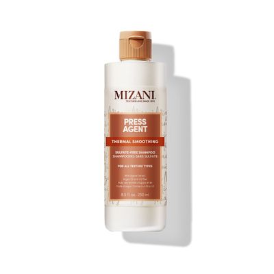 Mizani Press Agent Thermal Smoothing Sulfate-Free Shampoo, Pink Grapefruit, juciy Mandarin with a floral medley of Jasmine, Rose &amp; Freesia, ending on notes of Musk &amp; Wood., 8.5 fl. oz