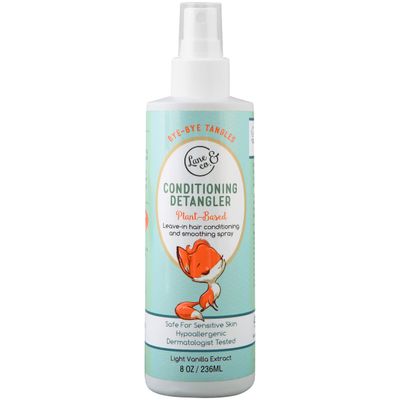 LANE &amp; CO. Conditioning Detangler Spray for Kids &amp; Babies - Leave In Conditioner Spray for Smoothing, Detangling - Vegan, Plant-Based, Child-Safe Formula - Natural Baby Hair Products - 8-oz. Bottle