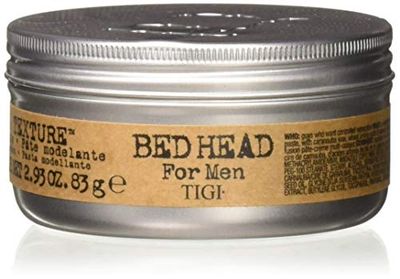 TIGI Bed Head for Men Pure Texture Hair Molding Paste - Use for Texture &amp; Separation - Versatile Cream-to-Paste Fusion - For Men&#39;s Hairstyles - Use on Damp &amp; Dry Hair - 2.93 oz (2 Pack)