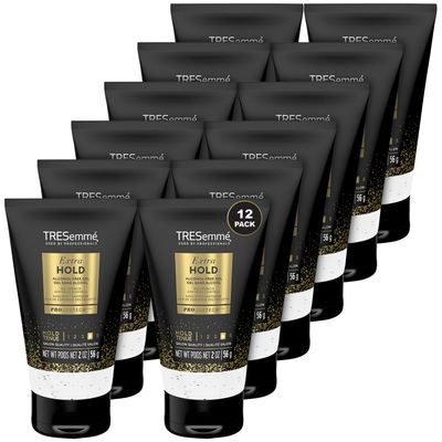 TRESemm Hair Gel, Travel Size, 12-Pack - Extra Hold Alchohol-Free Styling Gel, Anti-Humidity, Anti-Frizz Hair Products, 2 Oz Ea