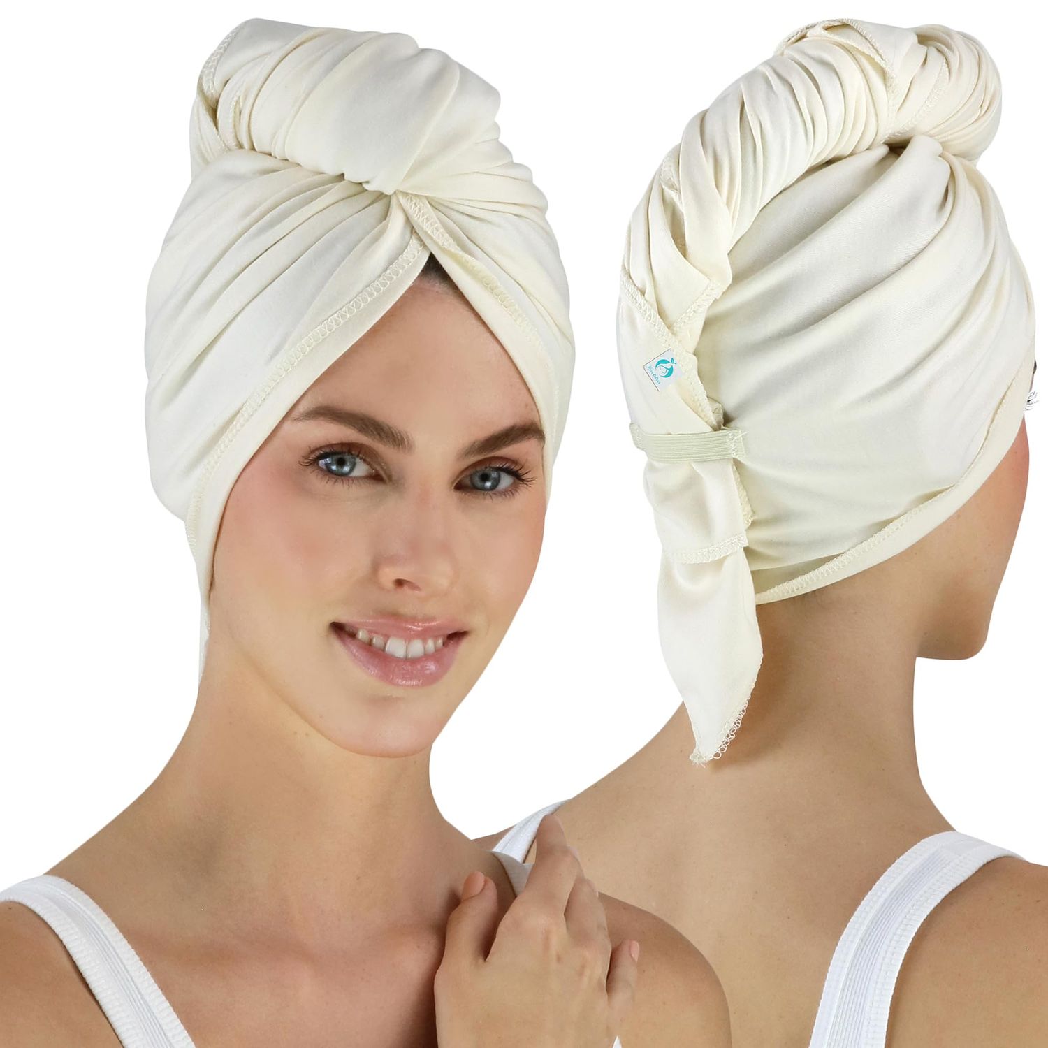 Hair RePear Anti Frizz Combed Cotton Natural Hair Towel not Processed, Dyed, or Bleached - Promotes Healthy Natural Hair - (21"x44")