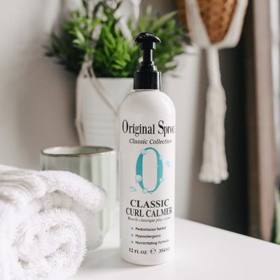 Original Sprout Curl Calmer, Moisturize and Define Curls, Anti-Frizz Styling Cream for All Hair Types, 12 oz. Bottle
