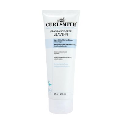 CURLSMITH Fragrance-Free Leave-In Conditioner 8 oz | Hydrates and Smooth Cuticles, Lightweight Texture for Silky-Soft Curls