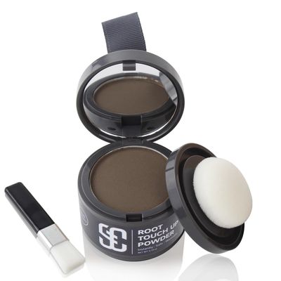 SOVONCARE Instantly Hairline Powder-Maycheer Conceals Gray Hair Loss Shadow Coverage Magic Color Root Touch Up for Women &amp; Men Medium Brown
