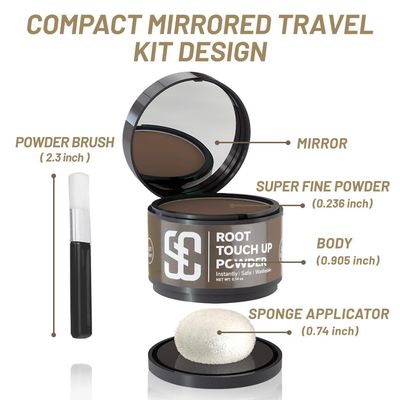 SOVONCARE Instantly Hairline Powder-Maycheer Conceals Gray Hair Loss Shadow Coverage Magic Color Root Touch Up for Women &amp; Men Medium Brown