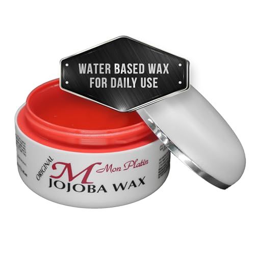 Mon Platin Professional Hair Wax - 150 ml Moisturizing Grooming Wax for Men&#39;s Wet and Shiny Look Styling with Jojoba Oil Essence and Pure Water for Scalp Enrichment