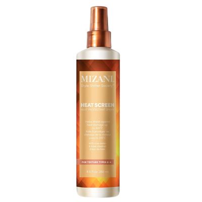 MIZANI Style Shifter Society Heat Screen Heat Protectant Spray - Anti-Frizz &amp; Glossy Shiny Finish For Textured, Curly and Coily Hair