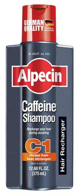 Alpecin C1 Caffeine Shampoo 12.68 fl oz (Pack of 2) I Hair Performance Enhancer I Promotes Natural Hair Growth and Thickness I Energizes Scalp