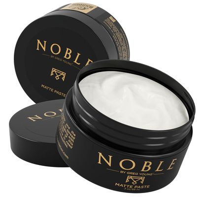 Noble By Greg Young - Strong Hold Matte Hair Paste | Flexible &amp; Long-Lasting Sculpting Paste for All Hair Types and Styles | No Flakes | 3.8 oz