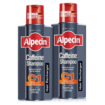 Alpecin C1 Caffeine Shampoo 12.68 fl oz (Pack of 2) I Hair Performance Enhancer I Promotes Natural Hair Growth and Thickness I Energizes Scalp
