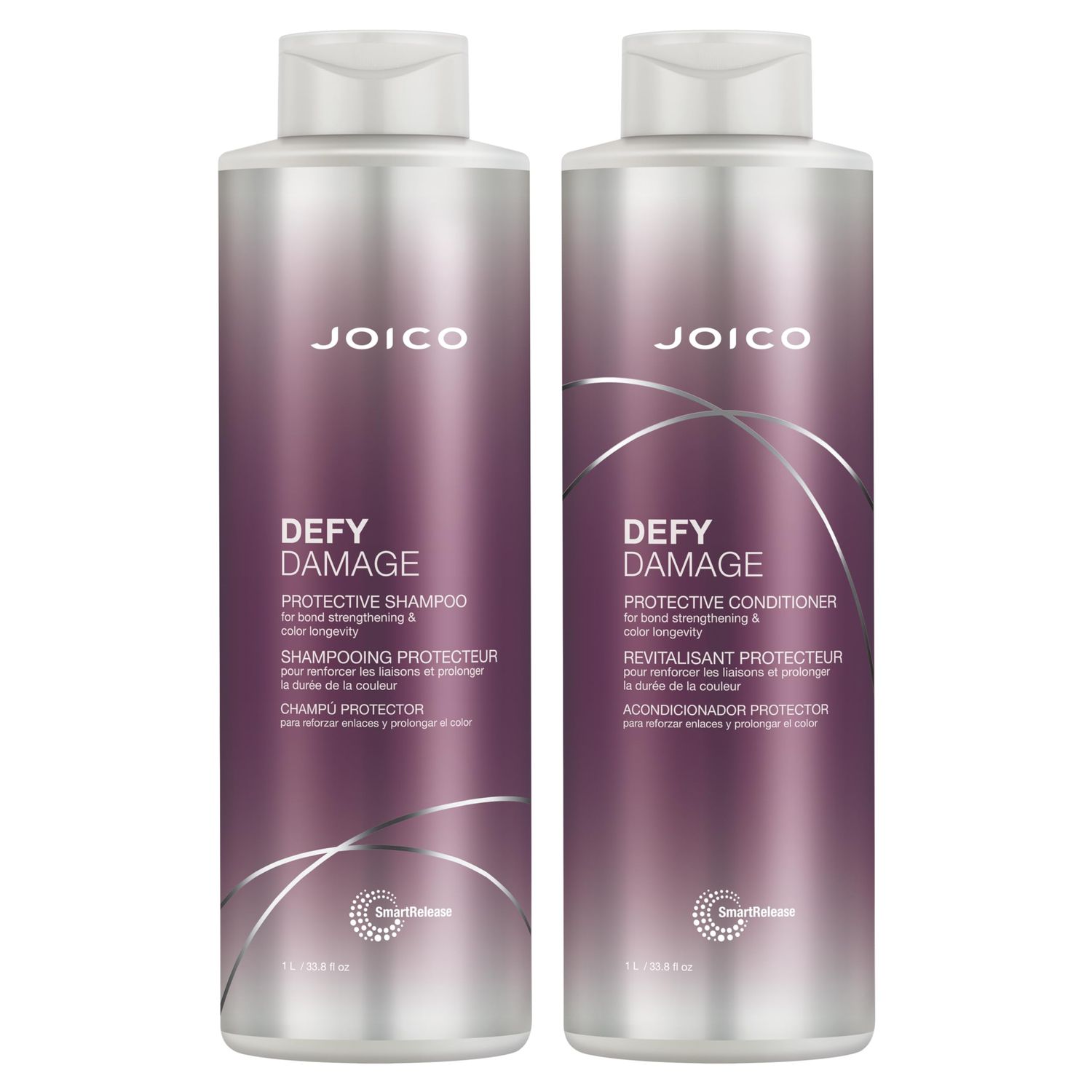 Joico Defy Damage Protective Shampoo &amp; Conditioner Set | Preserve Hair Color | For Bond Strengthening &amp; Color Longevity