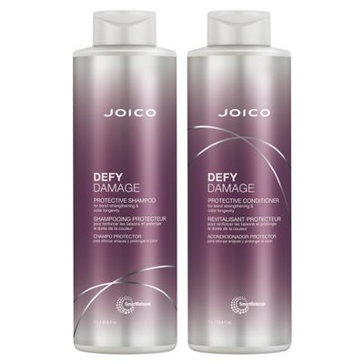 Joico Defy Damage Protective Shampoo &amp; Conditioner Set | Preserve Hair Color | For Bond Strengthening &amp; Color Longevity