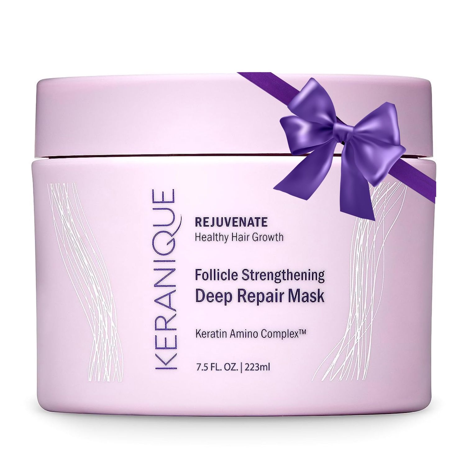 Keranique Hair Mask: Deep Repair &amp; Hydration for Dry, Damaged Hair - Keratin Protein Boost for Fine Strands - Intense Moisturizer for Women