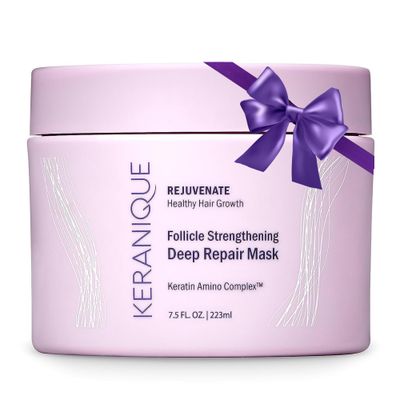 Keranique Hair Mask: Deep Repair &amp; Hydration for Dry, Damaged Hair - Keratin Protein Boost for Fine Strands - Intense Moisturizer for Women