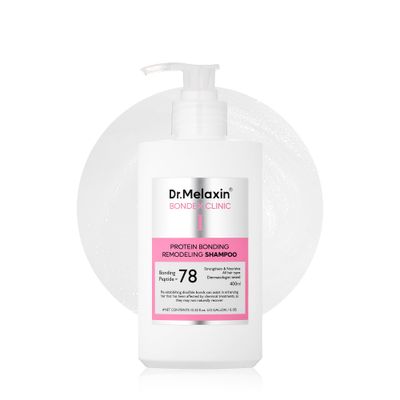 Dr.Melaxin Bondex Protein Bonding Remodeling Shampoo with Argan Oil | Strengthening Keratin &amp; Peptides Bonder | Repair Hair | 13.52 fl.oz.