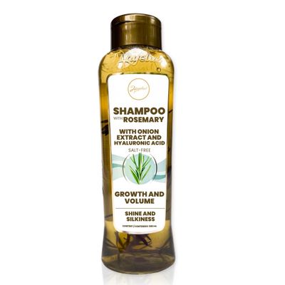 Anyeluz Rosemary Shampoo - Strengthens Hair, Fights Damage from Styling, Natural Formula for Daily Use, Suitable for All Hair Types