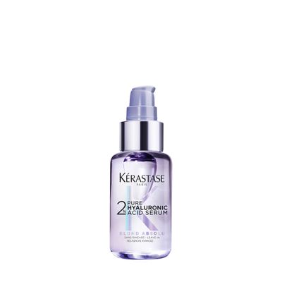 KRASTASE Blond Absolute Hyaluronic Acid Hair Serum, Repairs Damaged Hair &amp; Soothes Scalp, Instantly Hydrates &amp; Adds Shine, 2% Hyaluronic Acid for Bleached &amp; Highlighted Blonde Hair, 1.7 fl oz