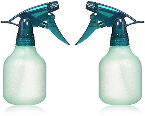 Rayson Empty Spray Bottle Refillable Container, Fine Mist Sprayer Trigger Squirt Bottle for Taming Hair, Hair styling, Watering Plants, Showering Pets (2 Pack, Green)