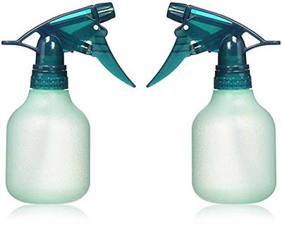 Rayson Empty Spray Bottle Refillable Container, Fine Mist Sprayer Trigger Squirt Bottle for Taming Hair, Hair styling, Watering Plants, Showering Pets (2 Pack, Green)