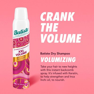 Batiste Instant Hair Refresh Dry Shampoo XXL Stylist Volume, 200 ml (120 g)