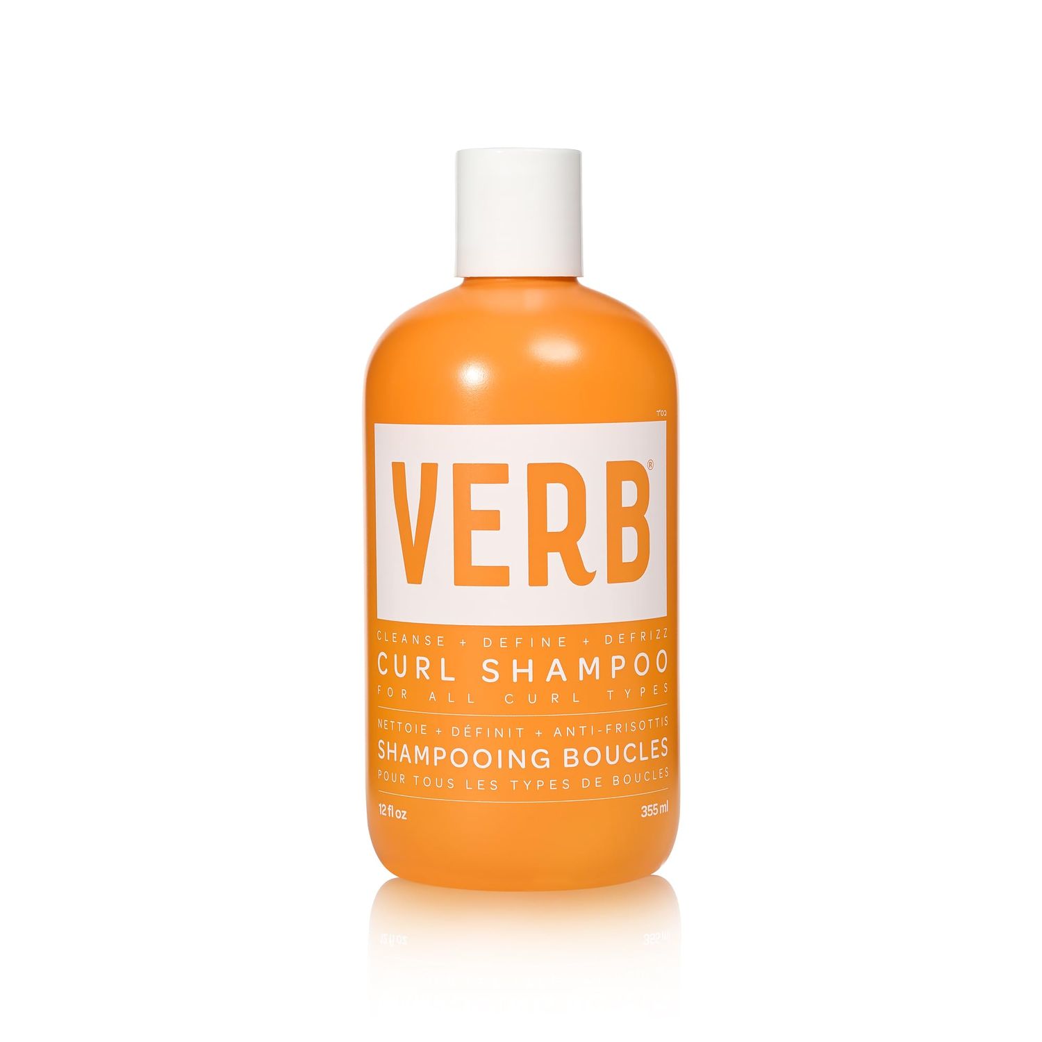 VERB Curl Shampoo - Mild, Cleanse and Smooth - Vegan Curl Defining Shampoo for Frizzy Hair- Intensive Hydration Curly Hair Shampoo, 12 fl oz