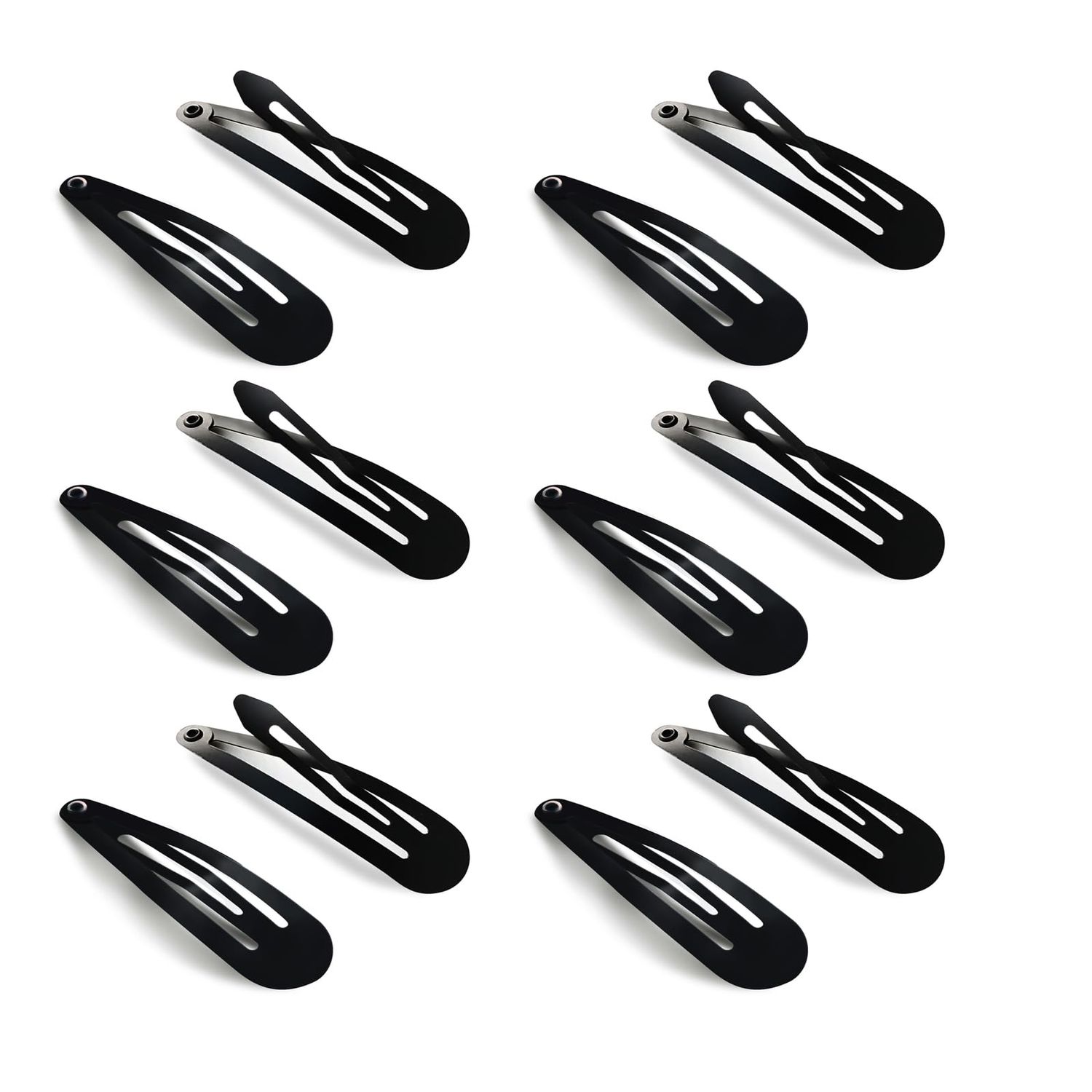 HAALII Snap Hair Clips, 40 Pack 2 Inch Barrettes Metal Hair Clips Slides, Women And Girl Metal Bb Barrettes Accessories Styling