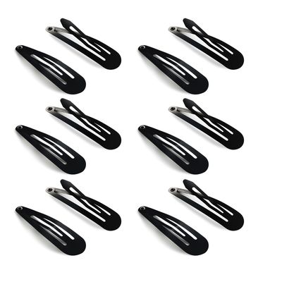 HAALII Snap Hair Clips, 40 Pack 2 Inch Barrettes Metal Hair Clips Slides, Women And Girl Metal Bb Barrettes Accessories Styling