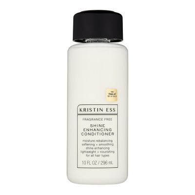 Kristin Ess Hair Fragrance Free Shine Enhancing Conditioner for Moisture, Hydration + Shine, Vegan, Paraben, Sulfate, Phthalate and Silicone Free, Gluten Free, 10 fl. oz.