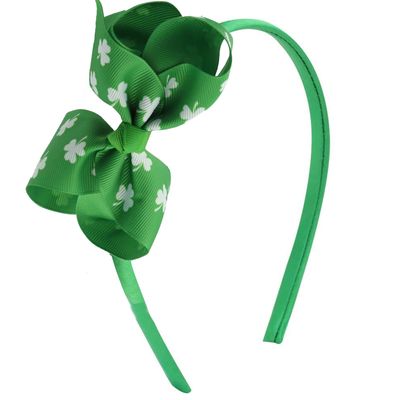 Ecuupas Green St. Patricks Day Headbands Shamrock Hairband Bow Clover Leprechaun Hair Hoop Design Luck Of The Irish Hair Accessories For Women Girls Toddler Head St. Patricks Day Wear Gifts
