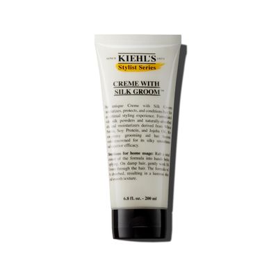Kiehl&#39;s Crme with Silk Groom, Non-greasy Hair Styling Cream, Helps Moisturize &amp; Smooth Hair, Adds Lustrous Shine, with Jojoba Oil, for All Hair Types - 6.8 fl oz