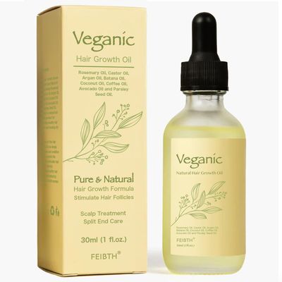 FEIBTH Veganic Hair Growth Oil, Veganic Natural Hair Growth Oil, Veganic Hair Oil for Hair Growth for Men and Women 1pcs