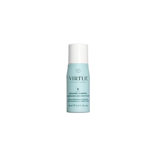 VIRTUE Recovery Sulfate Free Shampoo with Keratin and Baobab Seed Oil for Damaged Hair, Color Safe
