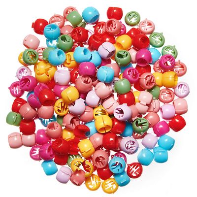 WILLBOND Hair Clip, 300 Pieces Mini Hair Claw Clips for Braids for Girls, Mini Hair Beads Rainbow Tiny Plastic Jaw Clips for Women