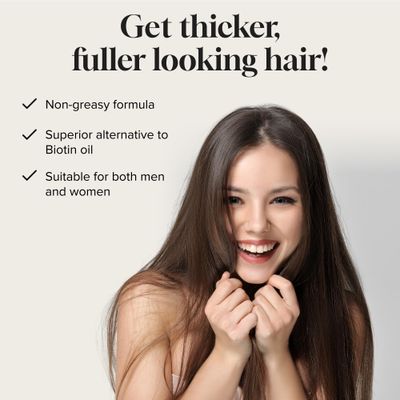 Biotin Hair Growth Serum Advanced Topical Formula To Help Grow Healthy, Strong Hair Suitable for Men and Women of All Hair Types Hair Loss Support By Pureauty Naturals 2 Fl Oz (Pack of 1)