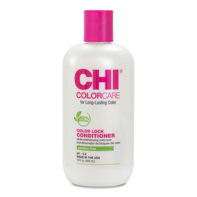 CHI ColorCare Color Lock Conditioner, Locks In Color &amp; Replenishes Moisture For Color-Treated Hair, Sulfate, Paraben, &amp; Cruelty-Free, 12 Oz