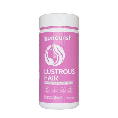 UpNourish Lustrous Hair - Support Women&#39;s Hair Loss and Hair Regrowth