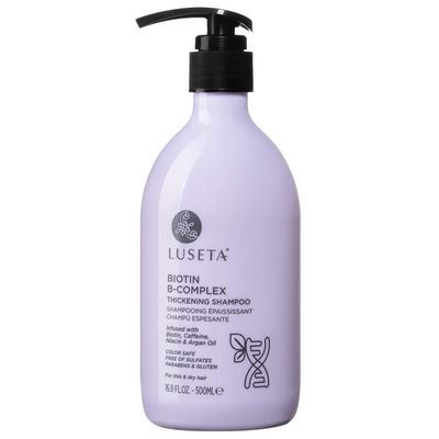 Luseta Biotin B-Complex Thickening Shampoo for Hair Growth and Strengthener - Hair Loss Treatment for Thinning Hair With Biotin Caffein and Argan Oil for Men &amp; Women - All Hair Types 16.9oz