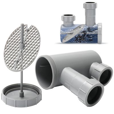 LukLoy Professional Salon Hair Trap for Backwash Shampoo Bowl Sink, Universal PVC Catch All Hair P Trap Easy Clean