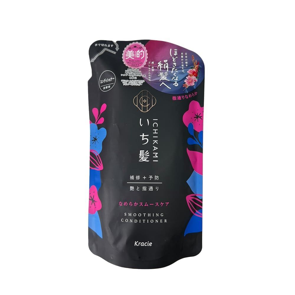 Kracie ICHIKAMI Smoothing Hair Care Conditioner Cuticle Smooth Refill 340g