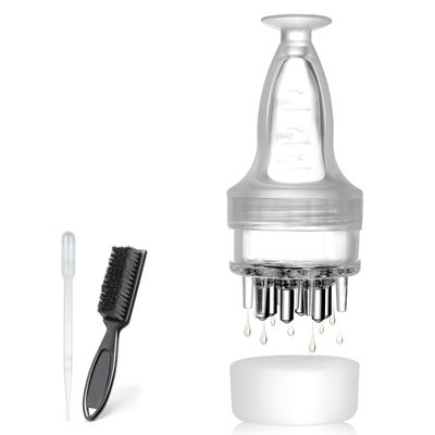 NERNJIM Minoxidil Applicator, Scalp Oil Applicator - Transparent easy to Observe, Easy to Clean, Controlled Flow Rate - Ideal for Minoxidiland &amp; Wild Growth Hair Oil