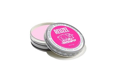 REUZEL Pink Extreme Hold Matte Pomade, Strongest All Day Hold, Water Soluble Styling, No Shine &amp; Flake Free, Easy To Wash Out, For All Hairstyles, 4 oz