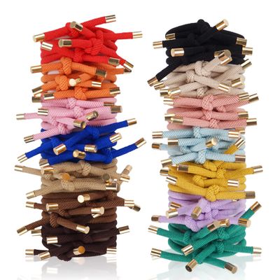 56 Pieces Hair Tie Elastics Knotted Hair Ties Ponytail Holders for Women for Women Girls, 14 Colors