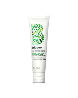 Briogeo Superfoods Avocado + Kiwi Mega Moisture Mask, Protein-Free, Deep Hydration, Enhance Shine, Moisturizing Mask for Dry Hair, Lock In Moisture, Vegan, Cruelty-Free, 2 fl oz