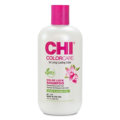 CHI ColorCare Color Lock Shampoo, Locks In Color &amp; Replenishes Moisture For Color-Treated Hair, Sulfate, Paraben, &amp; Cruelty-Free, 12 Oz