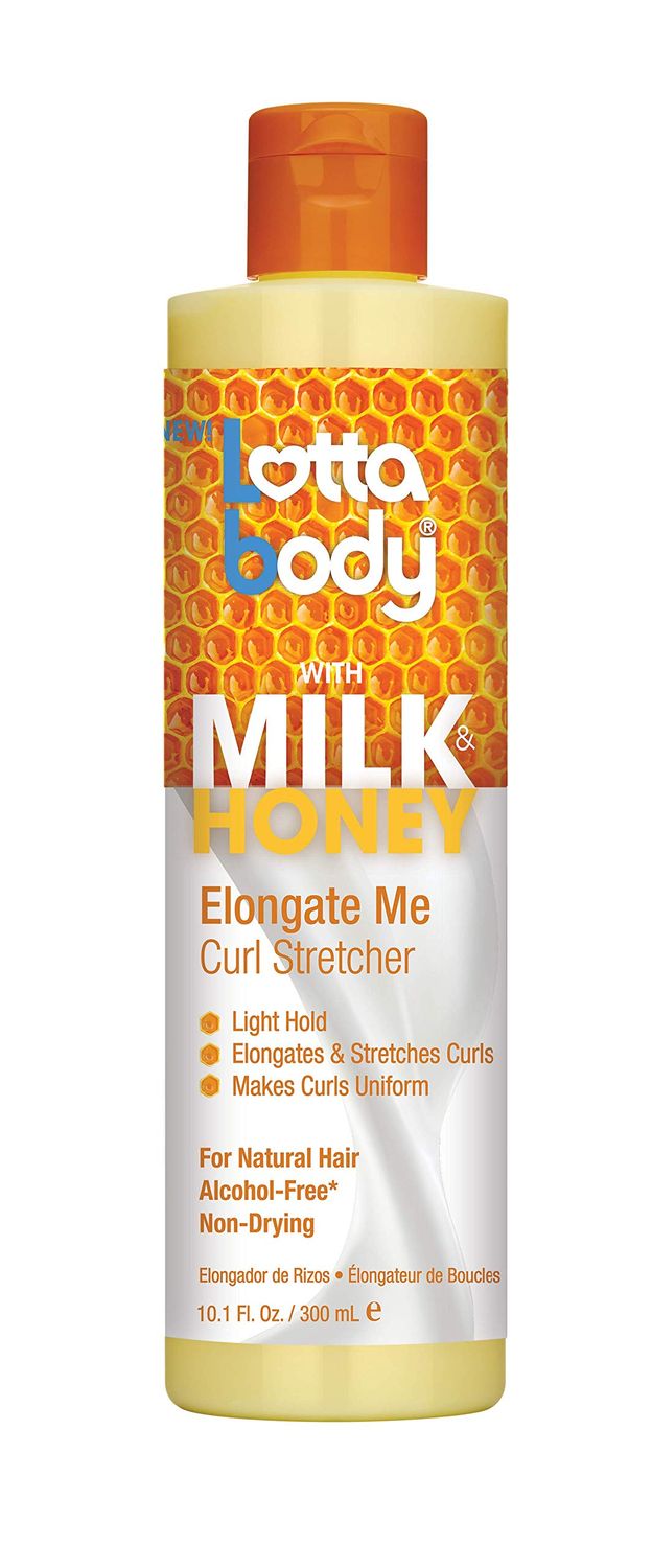 Lotta Body, Elongate Me Curl Stretcher, Milk &amp; Honey Formula for Light Hold and Uniform Curls, 10.1 Fl Oz