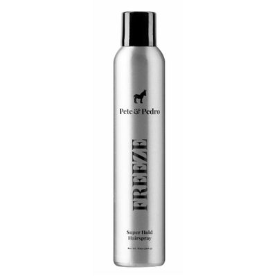 Pete &amp; Pedro FREEZE - Hairspray For Men &amp; Women | Super Strong Hold Locks Hair Instantly In Place | Spray Dries Quickly, No Stiffness or Stickiness | As Seen on Shark Tank, 10 oz.