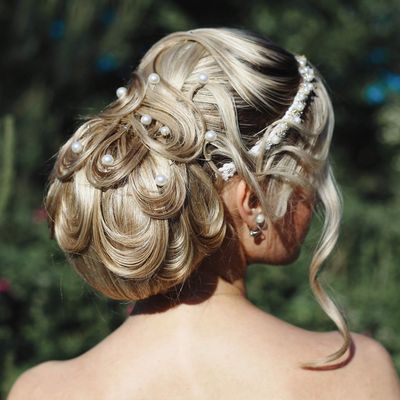 40 Packs Pearl Hair Pins Bridal Wedding White Pearl Hair Accessories Bobby Clips for Brides and Bridesmaids(0.3 Inch)
