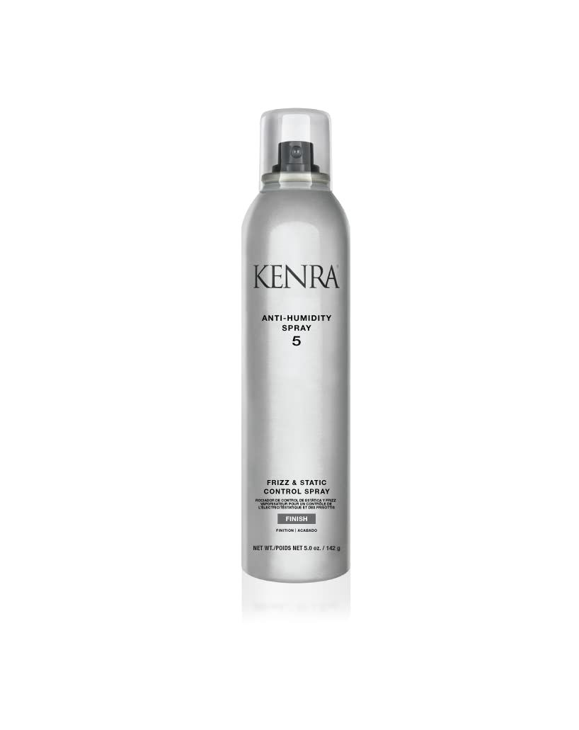Kenra Anti-Humidity Spray 5 | Frizz &amp; Static Control Spray |72-Hour Humidity Resistance &amp; Protection | Lightweight, Low Hold Formula | Thermal Protection | 5oz