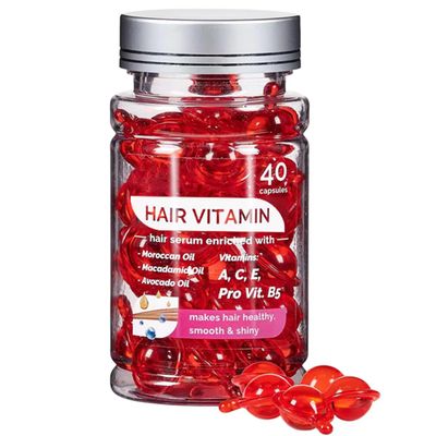 ENVISHA Hair Treatment Serum- No Rinse Moisturizing Capsules with Argan Jojoba Oils - Enriched with Vitamins A, C, E &amp; Pro-Vitamin B5 for Frizz Control and Shine- 40 Capsules
