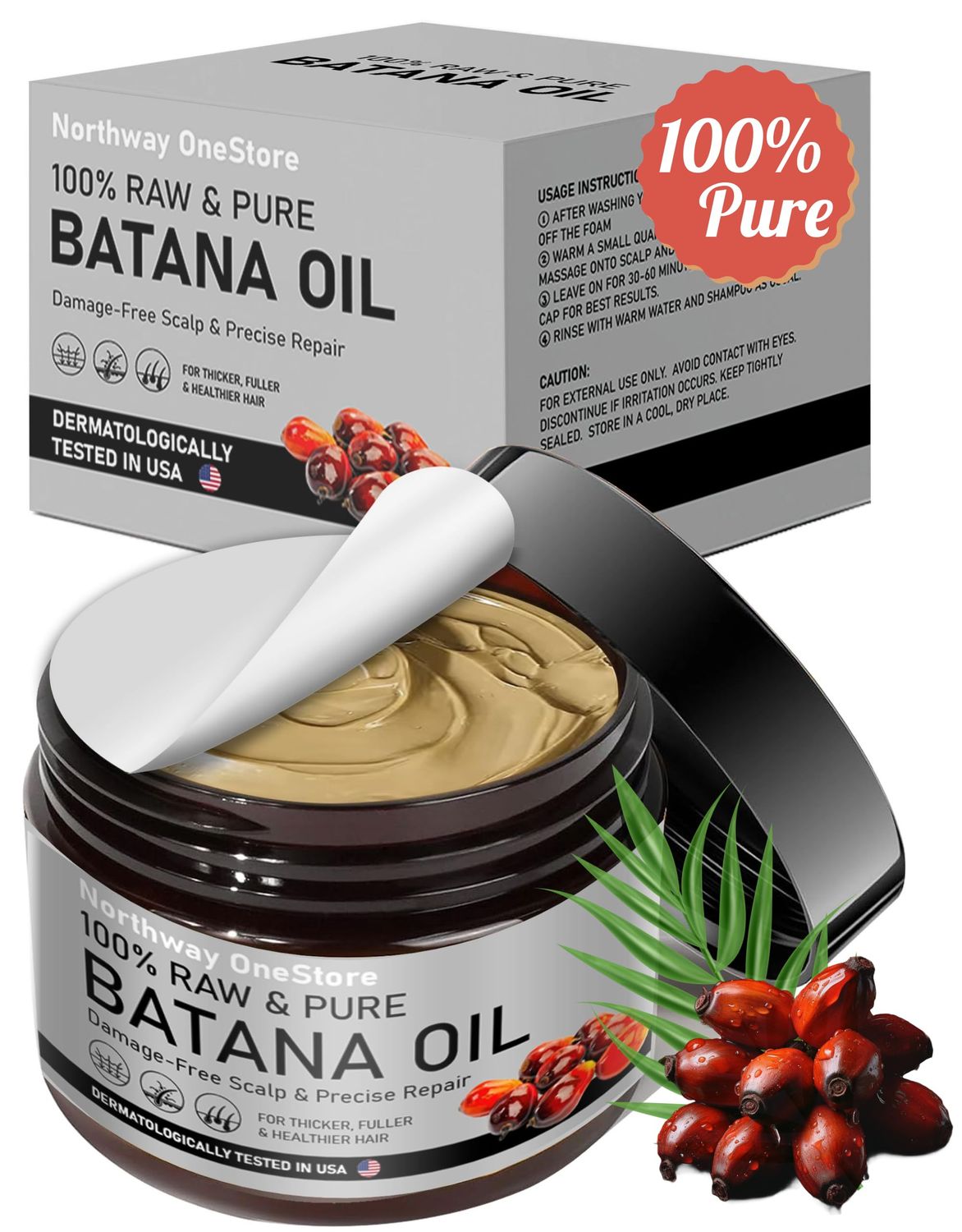 Botana Oil Hair Growth Batana Oil for Hair Growth Dr Sebi Organic,100 percent Pure Botana Oil from Honduras, Raw Bantana Natural Oil, Spoiled Aceite De batana, Bantan (120gm, Chocolate/Coffee)